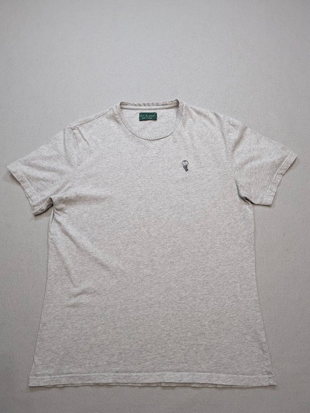 Le Alfré Portugal Gray Embroidered Logo Premium T-Shirt Men's Medium
